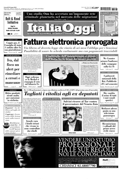 Italia oggi : quotidiano di economia finanza e politica